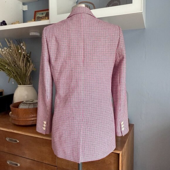 Maje Vic Double Breasted Houndstooth Jacquard Blazer Size 38 / US 6 M - Picture 4 of 12